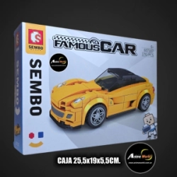 BLOQUE GENERICO SEMBO FAMOUS CAR 607107 AUTO (CAJA 25,5x19x5,5CM) (L1126)