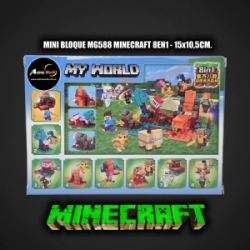 MINI BLOQUE MG588-1 MINECRAFT 8EN1 (L1136)