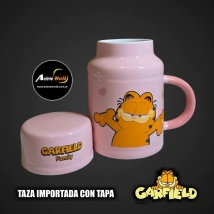 TAZA IMPORTADA GARFIELD #1 CON TAPA (V0052)