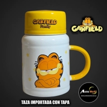 TAZA IMPORTADA GARFIELD #2 CON TAPA (V0053)