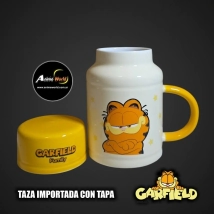 TAZA IMPORTADA GARFIELD #2 CON TAPA (V0053)