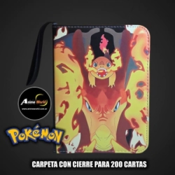 ALBUM PARA CARTAS POKEMON CARPETA CON CIERRE #2 KP001 (PARA 200 CARTAS) (A0693)