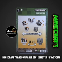 MINECRAFT TRANSFORMABLE 2EN1 #8 (BLISTER 15,5x23CM) (F1009)