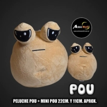 PELUCHE POU MAS MINI POU #1 (22CM Y 11CM APROX) (P1990)