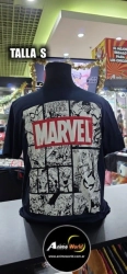 REMERA ALGODON IMPORTADO - MARVEL #1 (TALLA S) (R1144) AZUL