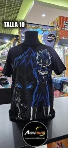 REMERA ALGODON IMPORTADO - DRAGON BALL #3 (TALLA 10) (R1147) NEGRA