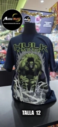 REMERA ALGODON IMPORTADO - HULK #1 (TALLA 12) (R1155) AZUL