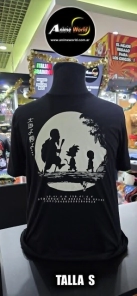 REMERA ALGODON IMPORTADO - DRAGON BALL #1 (TALLA S) (R1157) NEGRA