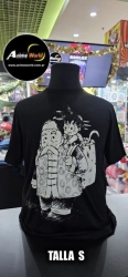 REMERA ALGODON IMPORTADO - DRAGON BALL #4 (TALLA S) (R1165) NEGRA