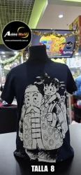 REMERA ALGODON IMPORTADO - DRAGON BALL #4 (TALLA 8) (R1168) AZUL