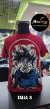 REMERA ALGODON IMPORTADO - DRAGON BALL #2 (TALLA 16) (R1171) ROJO