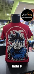 REMERA ALGODON IMPORTADO - DRAGON BALL #2 (TALLA 16) (R1171) ROJO