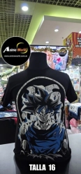 REMERA ALGODON IMPORTADO - DRAGON BALL #2 (TALLA 16) (R1175) NEGRA