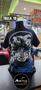 REMERA ALGODON IMPORTADO - DRAGON BALL #2 (TALLA 10) (R1176) AZUL