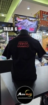 REMERA ALGODON IMPORTADO FLOCK ATERCIOPELADO - SUPER MARIO #1 (TALLA 6) (R1190) NEGRO