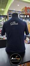 REMERA ALGODON IMPORTADO FLOCK ATERCIOPELADO - SIMPSONS #1 (TALLA M) (R1200) AZUL