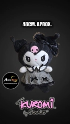 PELUCHE KUROMI CON VESTIDO GRANDE #6 (48CM APROX) (P2001)