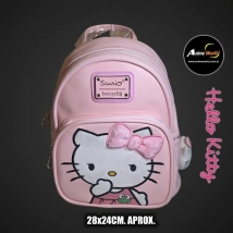 MOCHILA MINI IMPORTADO HELLO KITTY #2 ROSA (28x24CM APROX) (M0063)