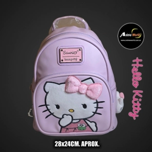 MOCHILA MINI IMPORTADO HELLO KITTY #2 VIOLETA (28x24CM APROX) (M0065)