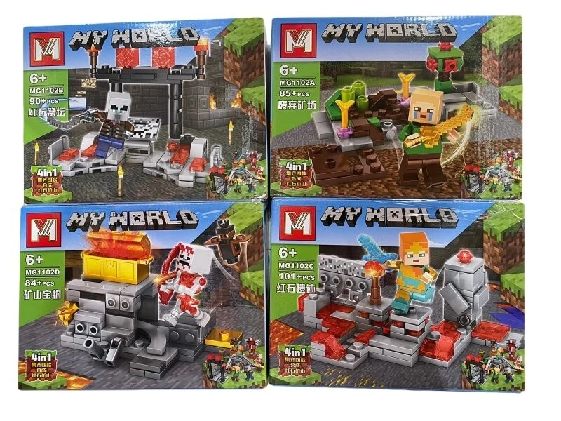 BLOQUE GENERICO - MG1102A MINECRAFT 4EN1 (CAJA 19x14CM) (L1213)