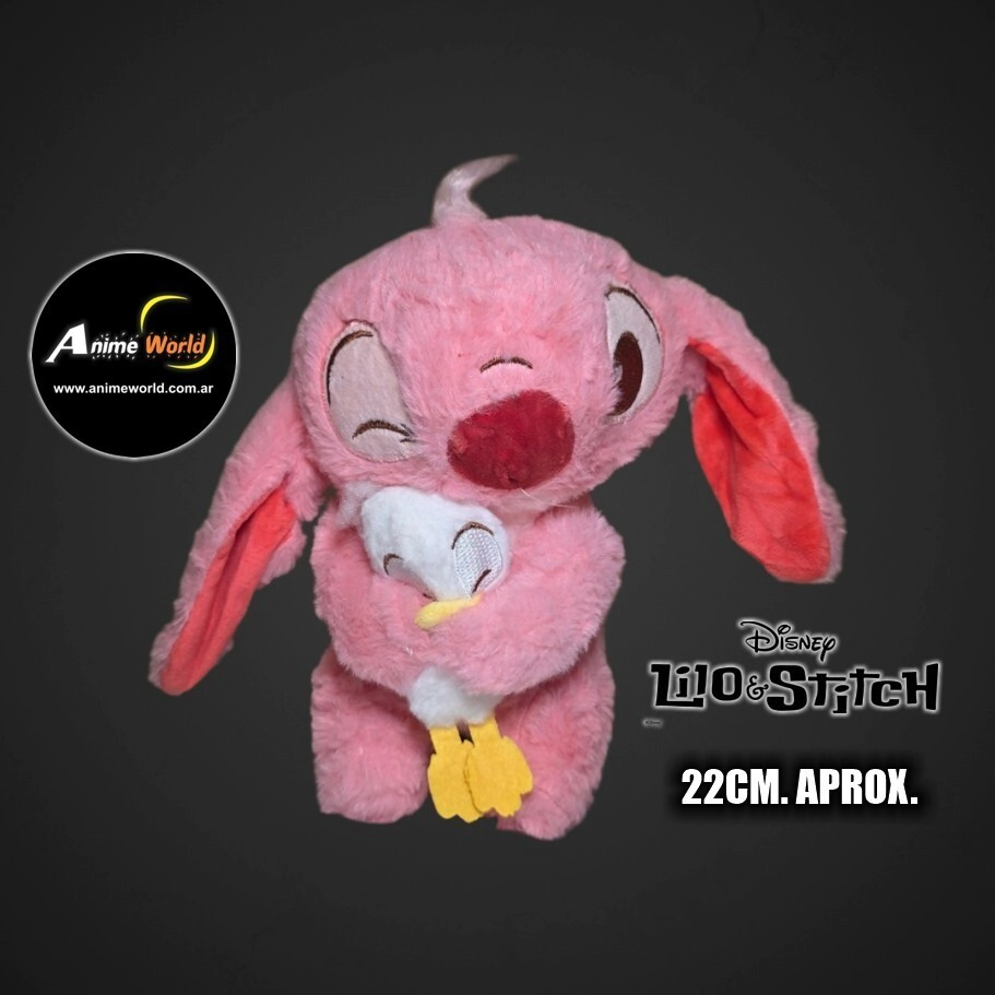 PELUCHE STITCH - CON PATO ANGEL (22CM APROX) (P2009)