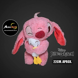 PELUCHE STITCH - CON PATO ANGEL (22CM APROX) (P2009)