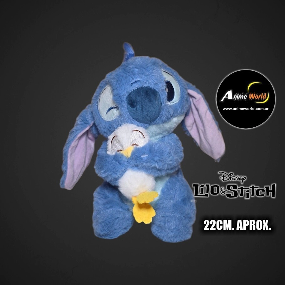 PELUCHE STITCH - CON PATO STITCH (22CM APROX) (P2010)
