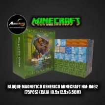 BLOQUE MAGNETICO GENERICO MINECRAFT HM-JM62 (75PCS) (CAJA 10,5x12,5x6,5CM) (L1217)