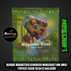 BLOQUE MAGNETICO GENERICO MINECRAFT HM-JM62 (75PCS) (CAJA 10,5x12,5x6,5CM) (L1217)