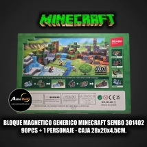 BLOQUE MAGNETICO GENERICO MINECRAFT SEMBO 301402 (90PCS + 1 PERSONAJE) (CAJA 28x20x4,5CM) (L1225)