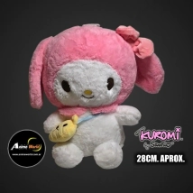 PELUCHE KUROMI CON CARTERA MY MELODY #1 (28CM APROX) (P2016)