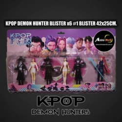 KPOP DEMON HUNTER BLISTER x6 #1 (BLISTER 42x25CM) (A0705)