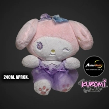 PELUCHE KUROMI SANRIO VIOLETA CON TUTU #1 (24CM APROX) (P2019)