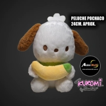 PELUCHE KUROMI SANRIO POCHACO CON BANANA #1 (24CM APROX) (P2022)
