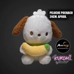 PELUCHE KUROMI SANRIO POCHACO CON BANANA #1 (24CM APROX) (P2022)