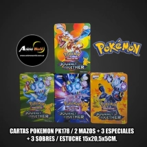 CARTAS POKEMON ESTUCHE #19 PK178 (2 MAZOS + 3 ESPECIALES + 3 SOBRES) (ESTUCHE 15x20,5x5CM) (A0710)