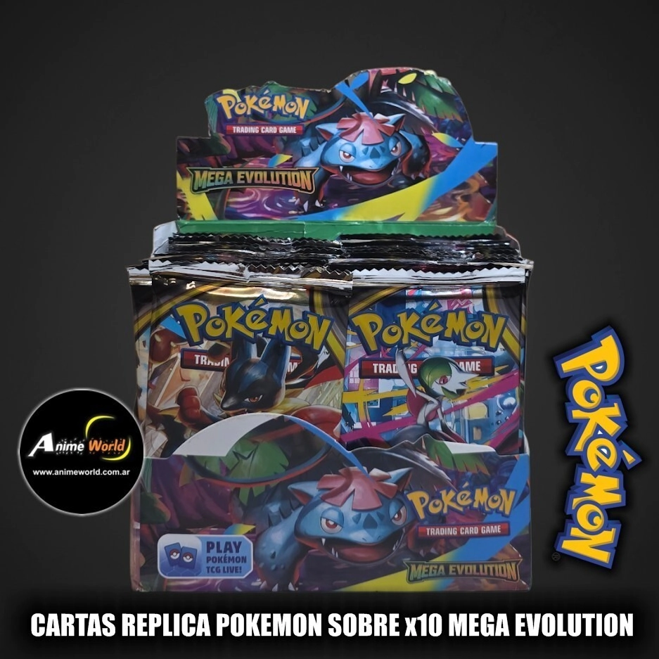 CARTAS POKEMON SOBRE x10 MEGA EVOLUTION (A0718)