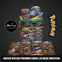 CARTAS POKEMON SOBRE x10 MEGA EVOLUTION (A0718)