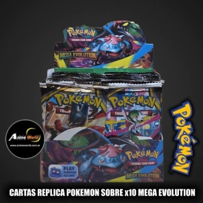 CARTAS POKEMON SOBRE x10 MEGA EVOLUTION (A0718)
