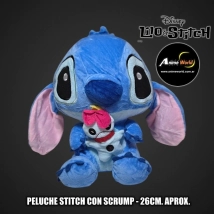 PELUCHE STITCH - CON SCRUMP STITCH #1 (26CM APROX) (P2044)