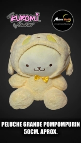 PELUCHE KUROMI SANRIO GRANDE POMPOMPURIN #1 (50CM APROX) (P2061)