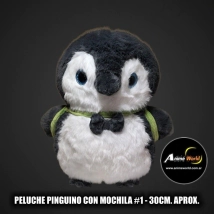 PELUCHE PINGUINO CON MOCHILA #1 (30CM APROX) (P2062)