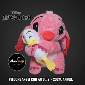 PELUCHE STITCH - CON PATO ANGEL #2 (23CM APROX) (P2074)