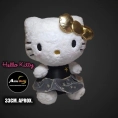PELUCHE HELLO KITTY IMPORTADO VESTIDO BLACK #1 (33CM APROX) TH400 (P2092)