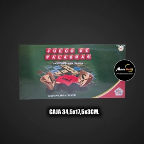 JUEGO DE MESA - JUEGO DE PALABRAS 56975 (CAJA 34,5x17,5x3CM) (A0733)