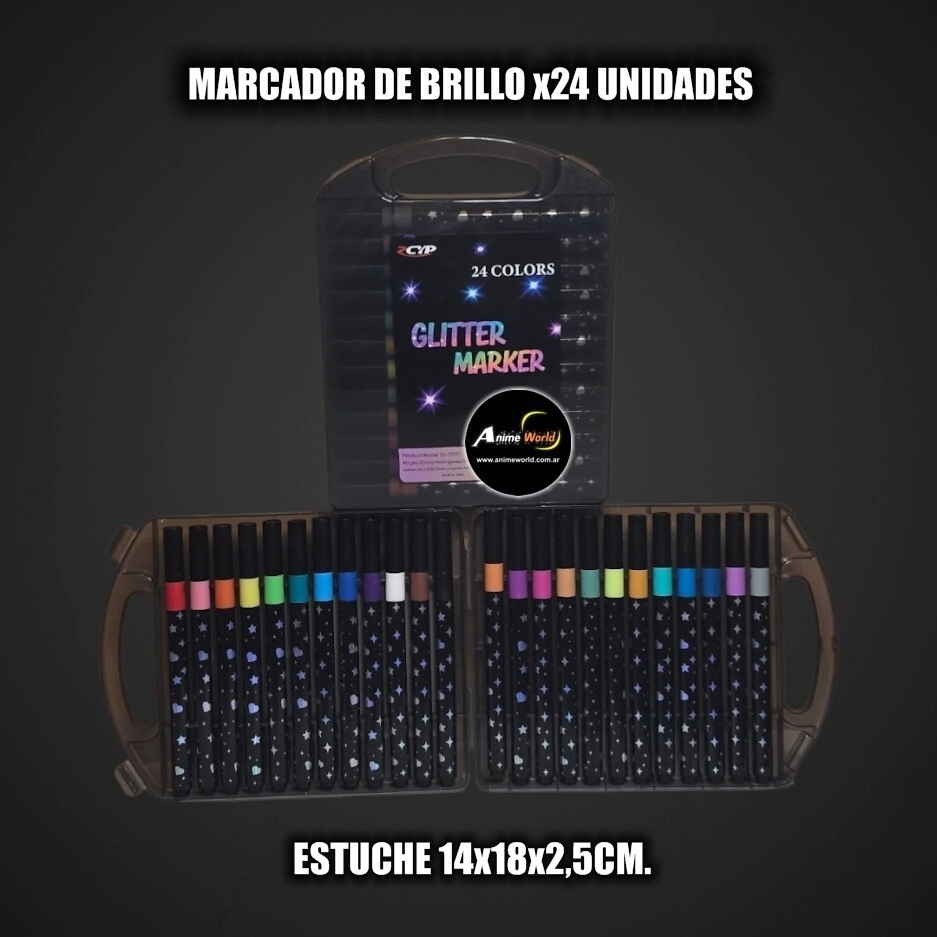 MARCADOR DE BRILLO x24 UNIDADES 2226 (ESTUCHE 14x18x2,5CM) (A0737)