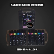 MARCADOR DE BRILLO x24 UNIDADES 2226 (ESTUCHE 14x18x2,5CM) (A0737)