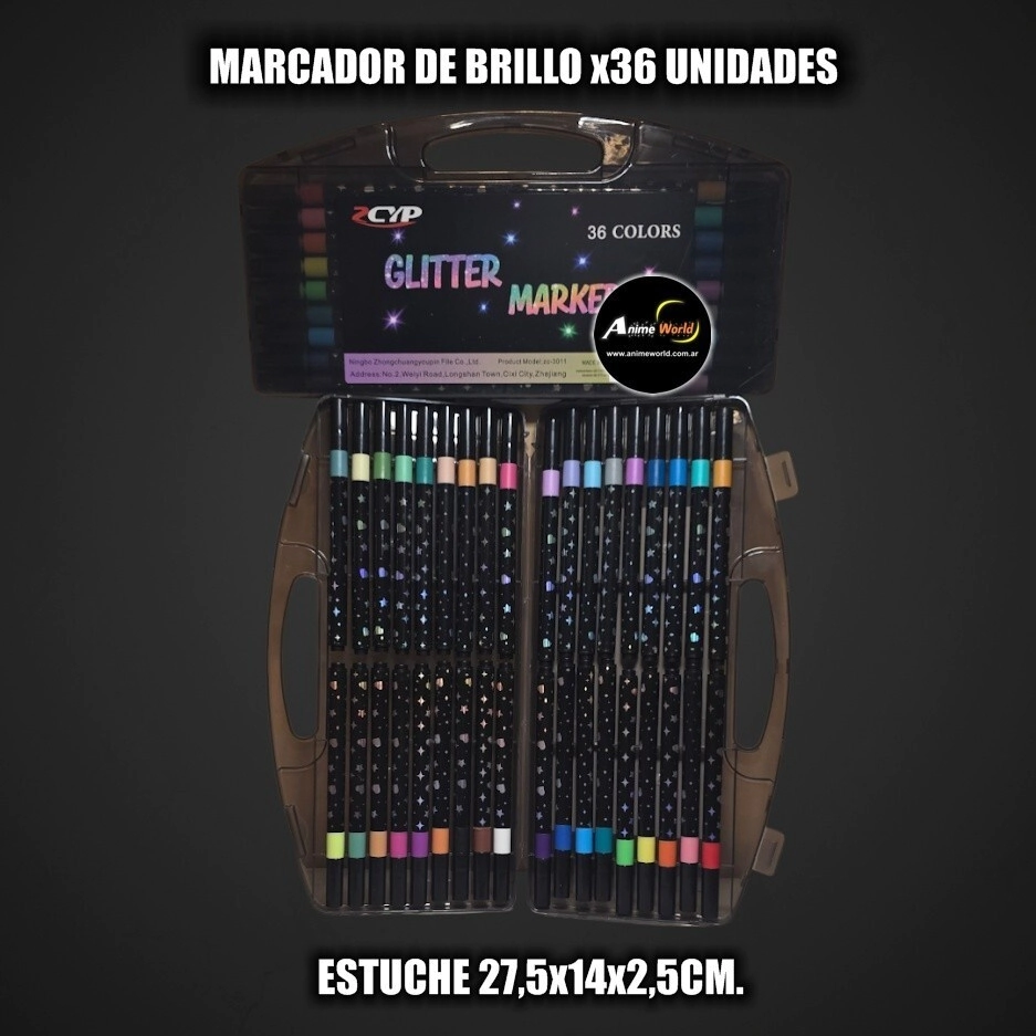 MARCADOR DE BRILLO x36 UNIDADES 2227 (ESTUCHE 27,5x14x2,5CM) (A0738)