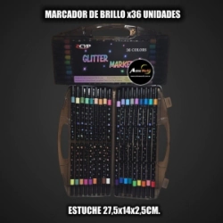 MARCADOR DE BRILLO x36 UNIDADES 2227 (ESTUCHE 27,5x14x2,5CM) (A0738)
