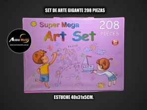 SET DE ARTE GIGANTE 208 PIEZAS 511508 (ESTUCHE 40x31x5CM) (A0740)
